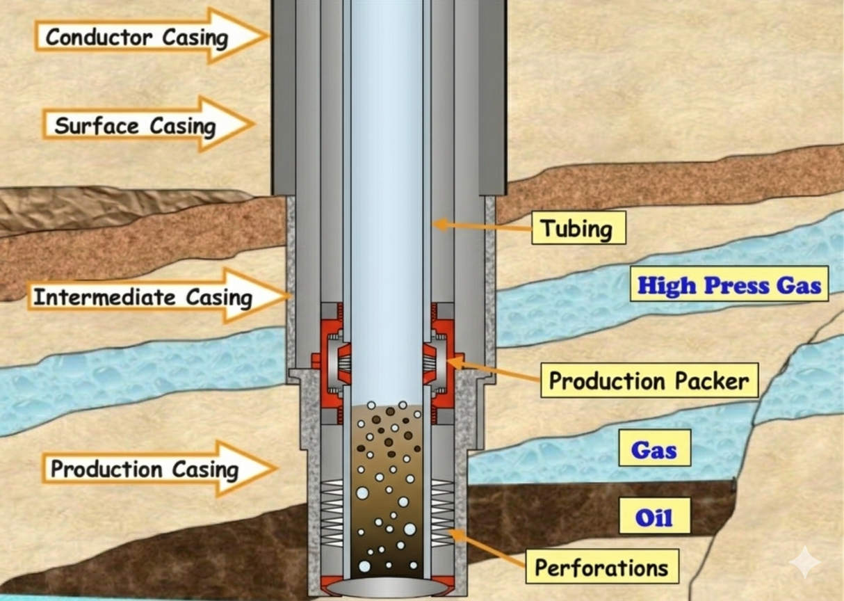 Production Tubing Oil Gas Well Workover